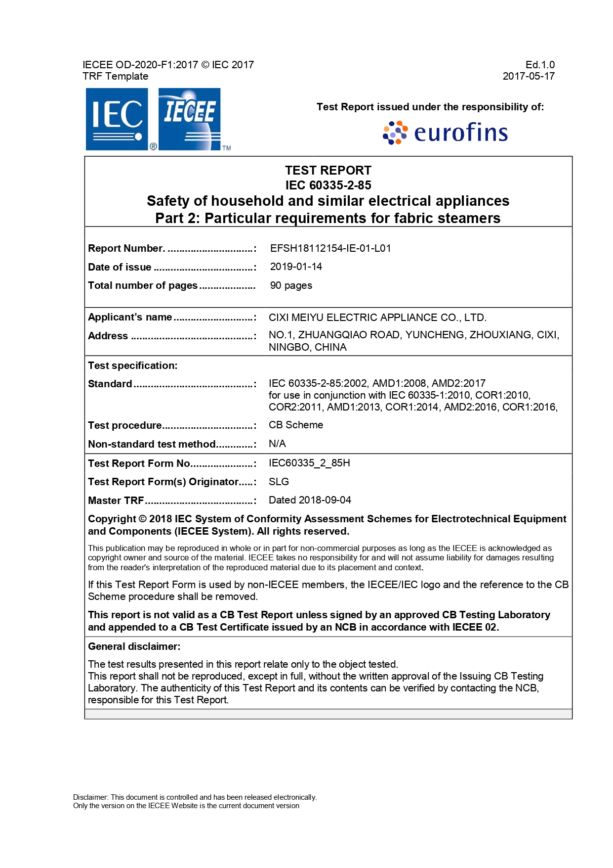 CB Rapport original EFSH18112154